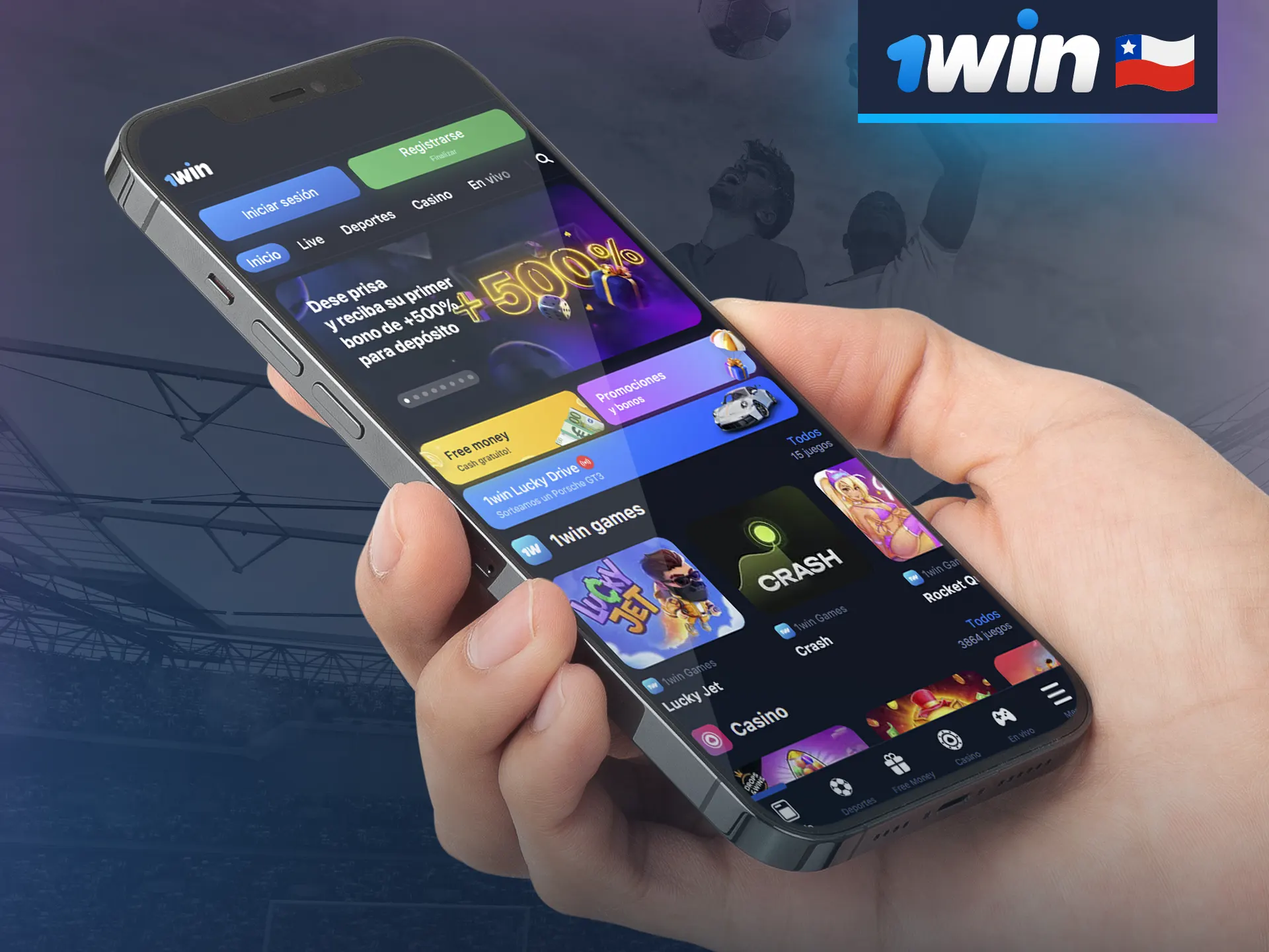 Access the 1win mobile version from any browser.