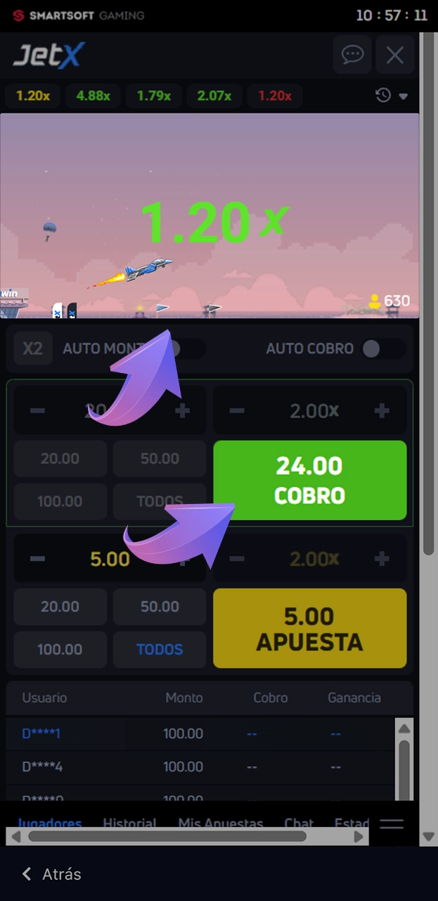Choose the right moment to withdraw your JetX bet at 1win.