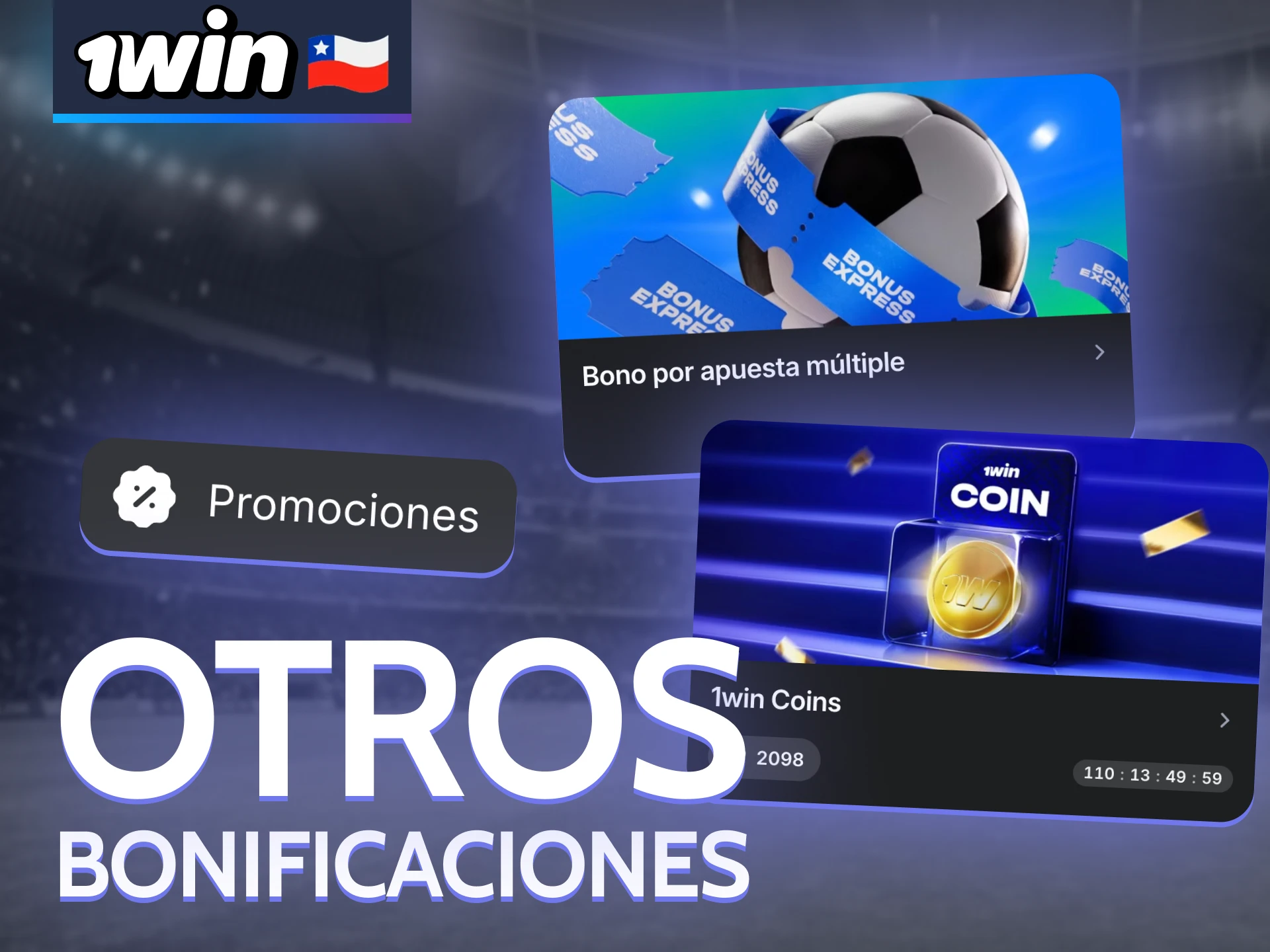 To get additional 1win bonuses, enter our promo code.
