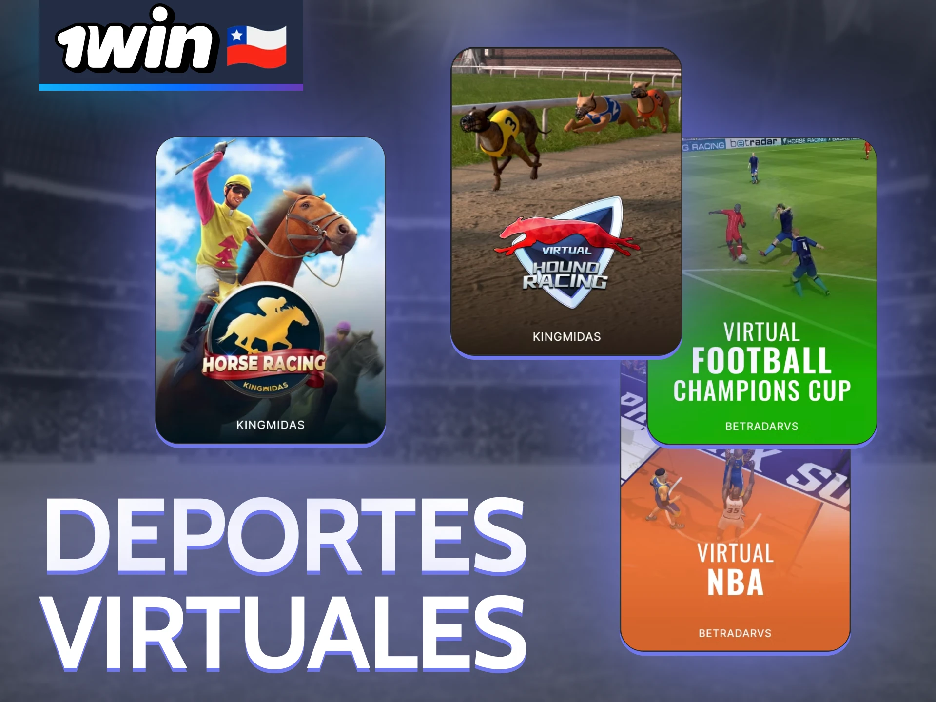 1Win offers a special section for virtual sports.
