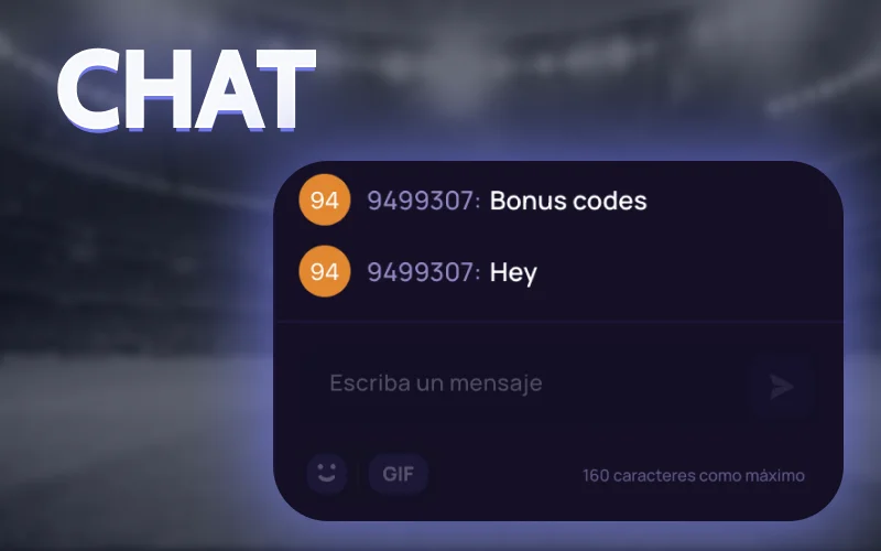 Chat at 1win and share your big wins in real time.