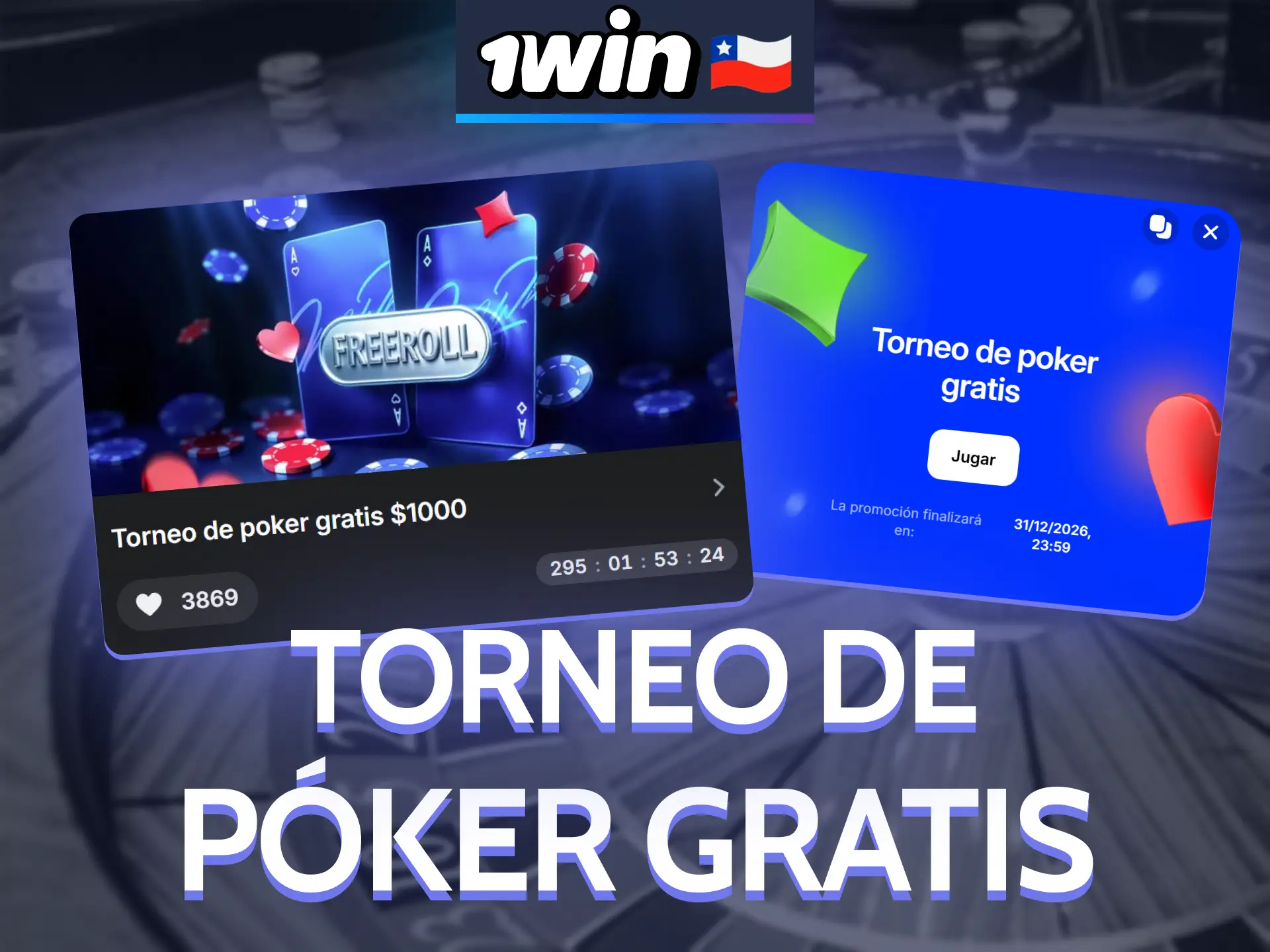 Participa en el torneo gratuito en la página web de 1Win.