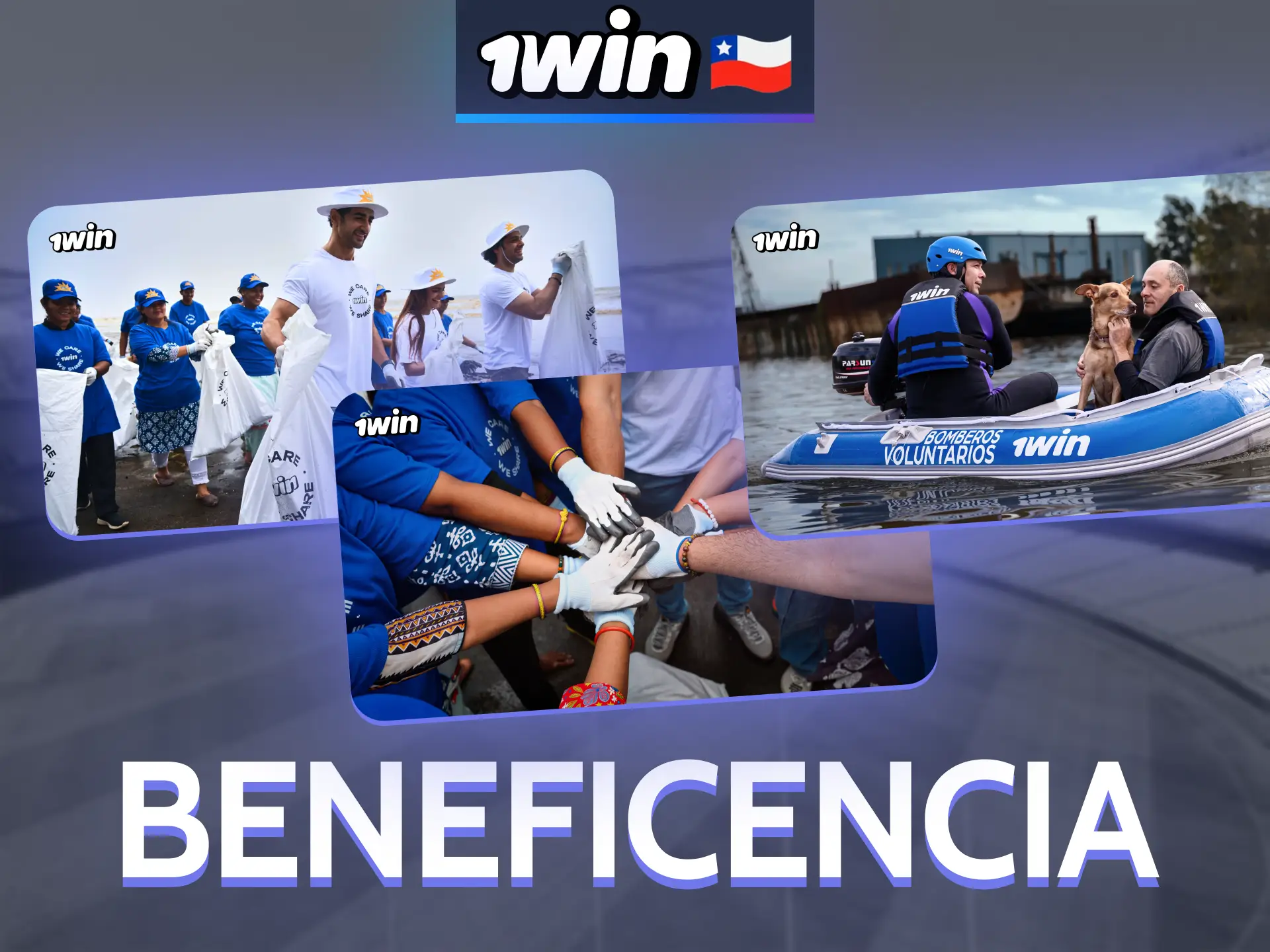 Apoya causas sociales a través de 1Win.