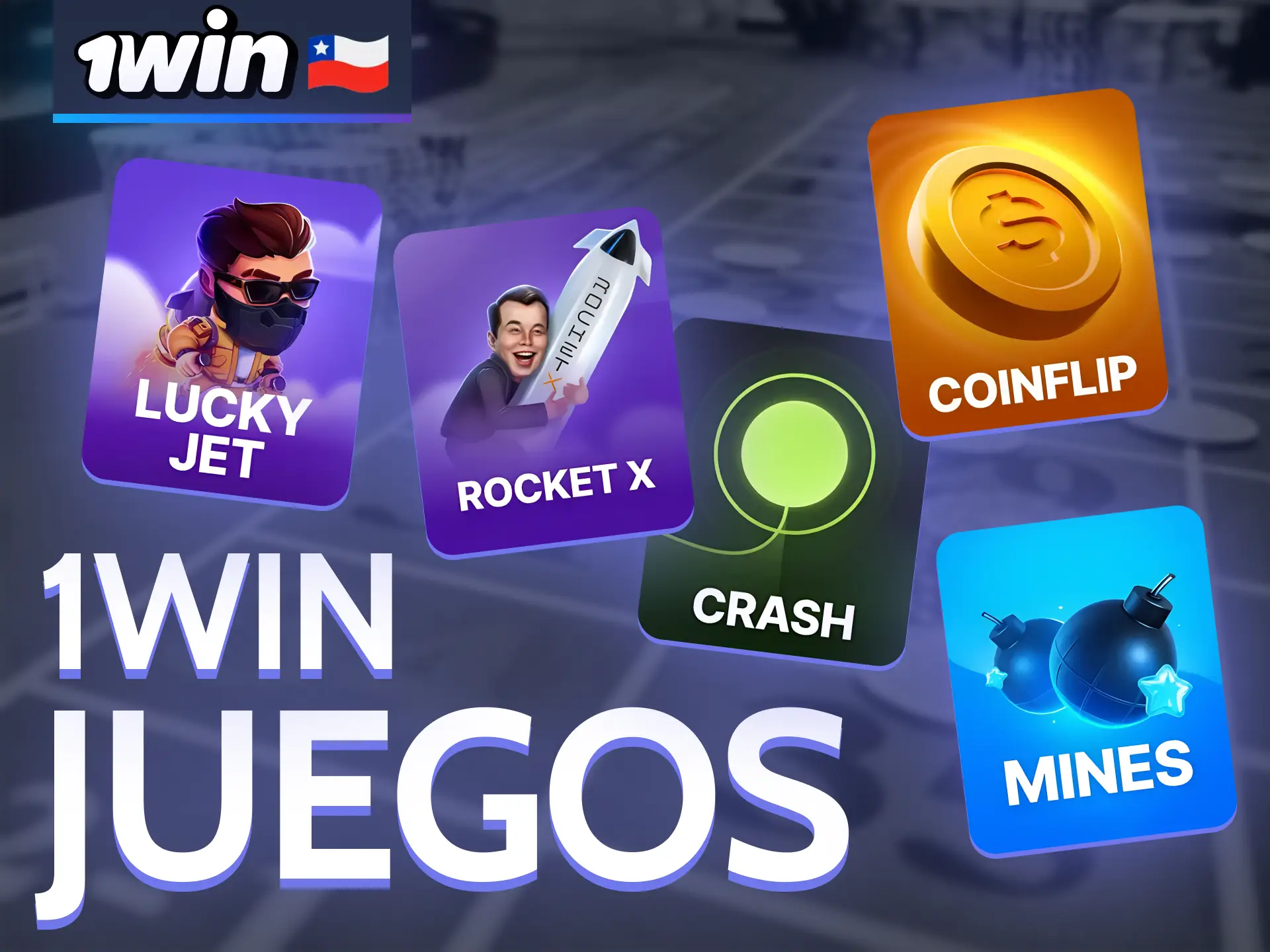 Try the exclusive games on the 1Win.